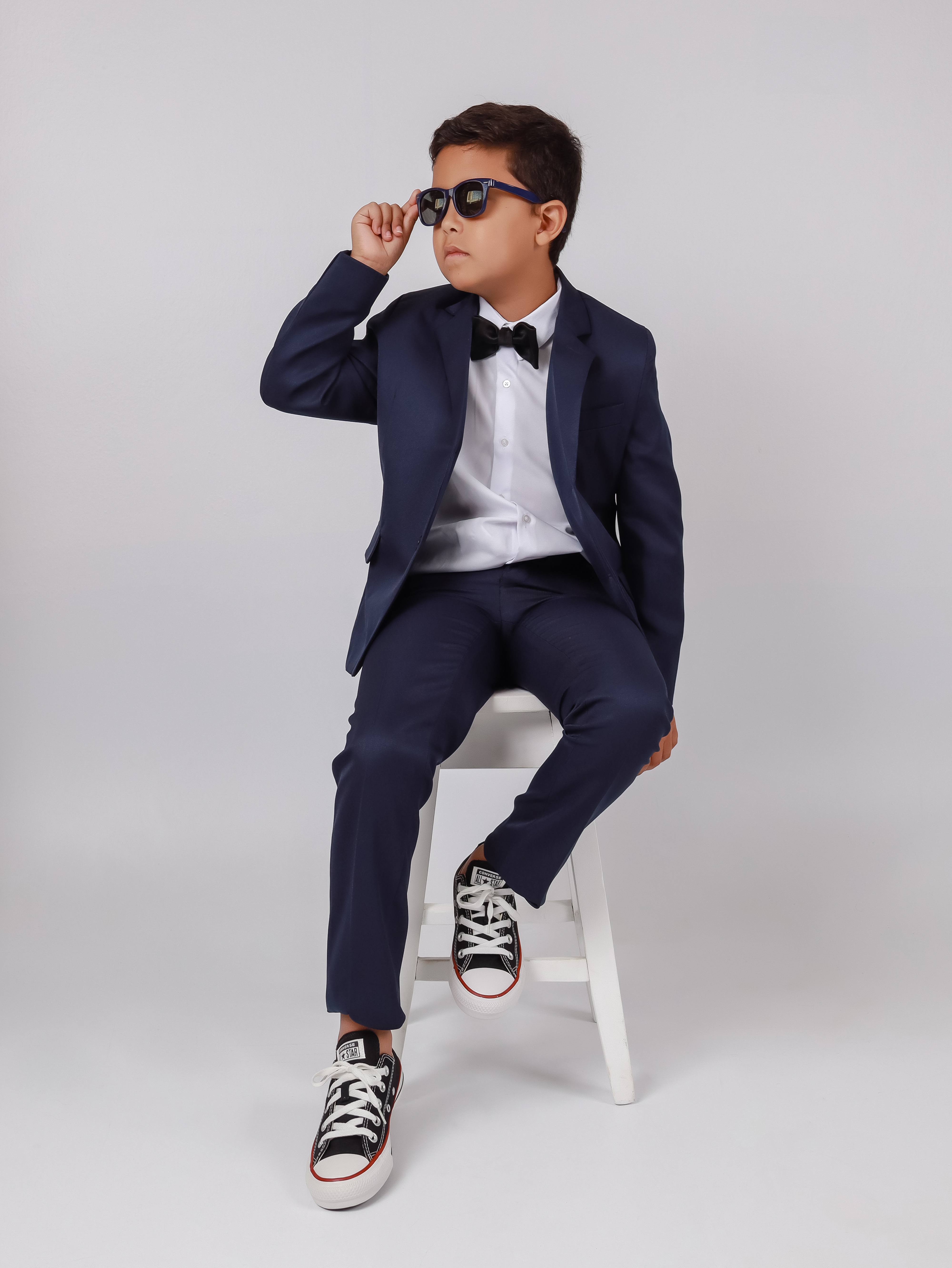 Terno azul marinho black tie infantil Cascavel